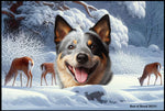 Australian Cattle Dog Blue - Best of Breed Winter Wonderland Floor Mat Tufted Loop 18" x 27"