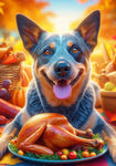 Australian Cattle Dog Blue  - Best of Breed DCR Thanksgiving Outdoor House and Garden Flag