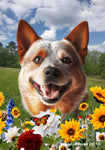 Australian Cattle Dog Red - Best of Breed  Summer Fields Outdoor House and Garden Flag