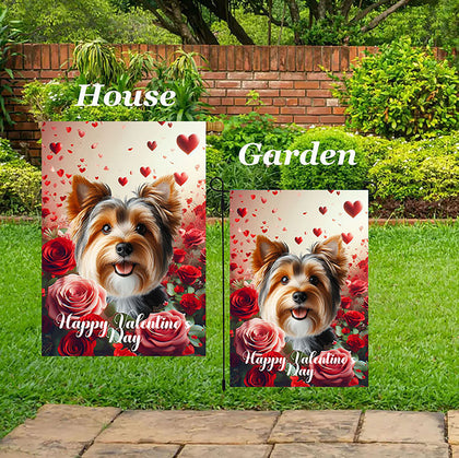 Australian Terrier - Best of Breed  Valentine's Day Outdoor House and Garden Flag