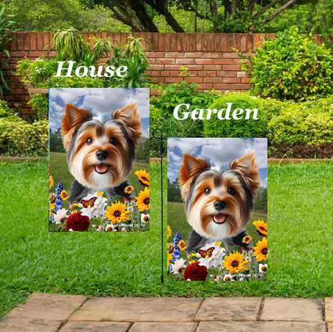 Australian Terrier - Best of Breed  Summer Fields Outdoor House and Garden Flag