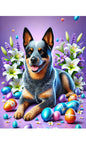 Australian Cattle Dog Blue  - Best of Breed DCR Easter Holiday    Outdoor House and Garden Flag