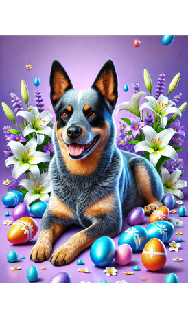 Australian Cattle Dog Blue  - Best of Breed DCR Easter Holiday    Outdoor House and Garden Flag