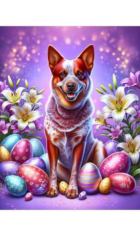 Australian Cattle Dog Red  - Best of Breed DCR Easter Holiday    Outdoor House and Garden Flag