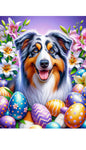 Australian Shepherd  - Best of Breed DCR Easter Holiday    Outdoor House and Garden Flag