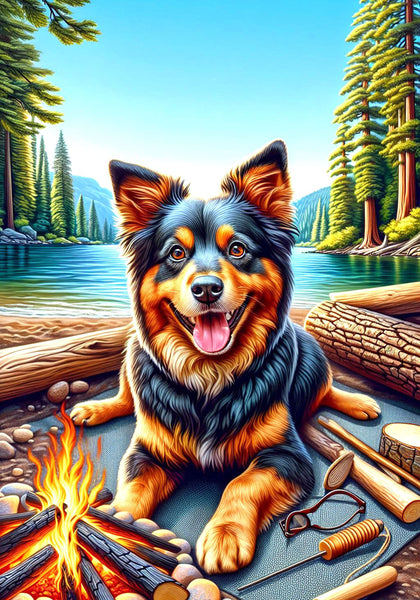 Australian Terrier  - Best of Breed DCR Summer Camping   Outdoor House and Garden Flag
