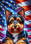 Australian Terrier  - Best of Breed DCR Patriotic III   Outdoor House and Garden Flag