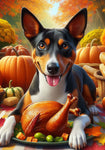 Basenji Tri - Best of Breed DCR Thanksgiving Outdoor House and Garden Flag