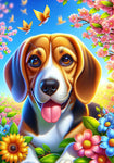 Beagle - Best of Breed DCR Spring II    Outdoor House and Garden Flag