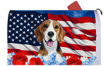 Beagle -  Best of Breed Patriotic Mailbox Cover Hi-Grade Vinyl 6" x 19"