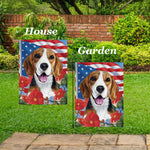 Beagle -  Best of Breed  Patriotic I All-American Outdoor House and Garden Flag