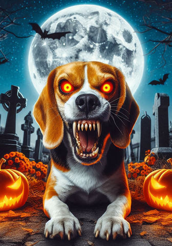 Beagle - Best of Breed DCR Halloween Outdoor House and Garden Flag