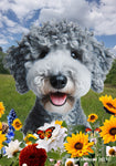 Bedlington Terrier Blue - Best of Breed  Summer Fields Outdoor House and Garden Flag