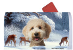 Bedlington Terrier Sandy - Best of Breed Winter Wonderland Mailbox Cover Hi-Grade Vinyl 6" x 19"