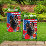 Belgian Laekenois - Best of Breed  Patriotic I All-American Outdoor House and Garden Flag
