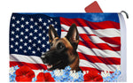 Belgian Malinois - Best of Breed Patriotic Mailbox Cover Hi-Grade Vinyl 6" x 19"s