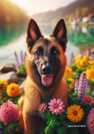 Belgian Malinois - Best of Breed DCR Spring Outdoor Flag