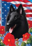 Belgian Sheepdog - Best of Breed  Patriotic I All-American Outdoor House and Garden Flag