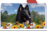 Belgian Sheepdog - Best of Breed Summer Flowers Mailbox Cover Hi-Grade Vinyl 6" x 19"