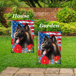 Belgian Tervuren - Best of Breed  Patriotic I All-American Outdoor House and Garden Flag