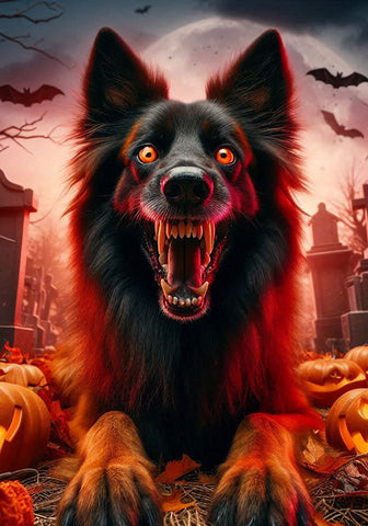 Belgian Tervuren - Best of Breed DCR Halloween Outdoor House and Garden Flag