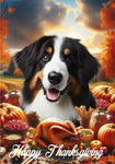 Bernadoodle - Best of Breed  Thanksgiving Outdoor House and Garden Flag