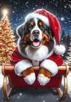 Bernese Mountain Dog - Best of Breed DCR Christmas Outdoor House and Garden Flag