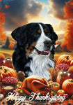 Bernese Mountain Dog - Best of Breed  Thanksgiving Outdoor House and Garden Flag