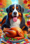 Bernese Mountain Dog - Best of Breed DCR Thanksgiving Outdoor House and Garden Flag