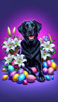 Black Labrador - Best of Breed DCR Easter Holiday    Outdoor House and Garden Flag