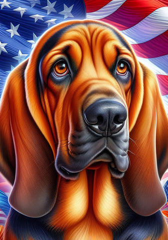 Bloodhound - Best of Breed DCR Patriotic I Outdoor Flag