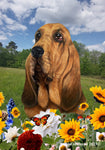 Bloodhound - Best of Breed  Summer Fields Outdoor House and Garden Flag