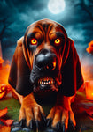 Bloodhound - Best of Breed DCR Halloween Outdoor House and Garden Flag