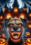 Border Terrier -  Best of Breed DCR Halloween Outdoor House and Garden Flag