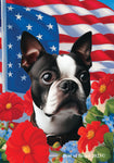 Boston Terrier - Best of Breed  Patriotic I All-American Outdoor House and Garden Flag