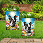 Boston Terrier - Best of Breed  Summer Butterflies Outdoor House and Garden Flag