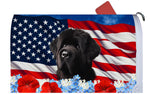 Bouvier Black - Best of Breed Patriotic Mailbox Cover Hi-Grade Vinyl 6" x 19"