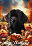 Bouvier Black - Best of Breed  Thanksgiving Outdoor House and Garden Flag