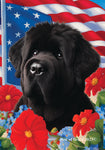 Bouvier Black - Best of Breed  Patriotic I All-American Outdoor House and Garden Flag