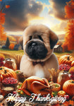 Bouvier Fawn - Best of Breed  Thanksgiving Outdoor House and Garden Flag
