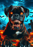 Boxer Brindle - Best of Breed DCR Halloween Outdoor House and Garden Flag