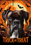 Boxer Brindle  Uncropped - Best of Breed  Halloween Outdoor House and Garden Flag