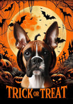 Boxer Fawn Cropped - Best of Breed  Halloween Outdoor House and Garden Flag