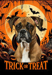 Boxer Fawn Uncropped - Best of Breed  Halloween Outdoor House and Garden Flag