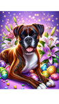 Boxer Brindle - Best of Breed DCR Easter Holiday    Outdoor House and Garden Flag