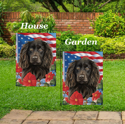 Boykin Spaniel - Best of Breed  Patriotic I All-American Outdoor House and Garden Flag