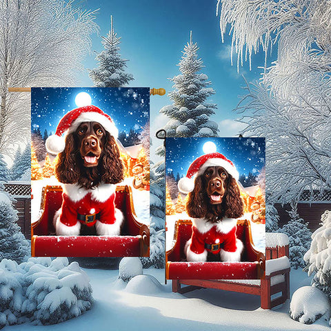 Boykin Spaniel - Best of Breed DCR Christmas Outdoor House and Garden Flag