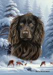 Boykin Spaniel - Best of Breed  Winter Wonderland Outdoor House and Garden Flag