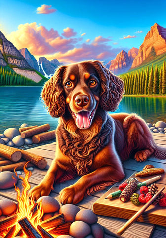 Boykin Spaniel - Best of Breed DCR Summer Camping   Outdoor House and Garden Flag
