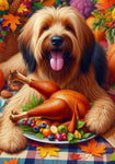 Briard Fawn - Best of Breed DCR Thanksgiving Outdoor House and Garden Flag